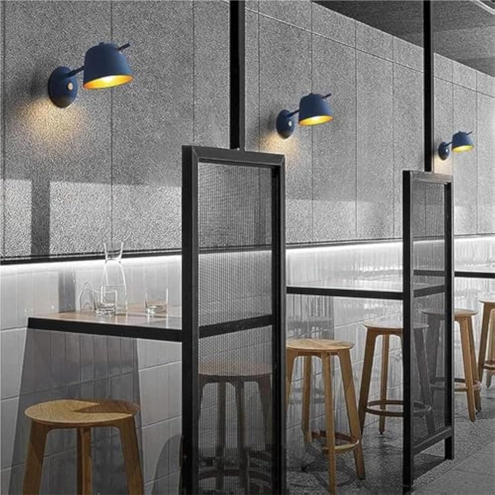 Europejska minimalistyczna lampa ścienna LED z kutego żelaza, dekoracyjna lampa do sypialni, E27, do salonu