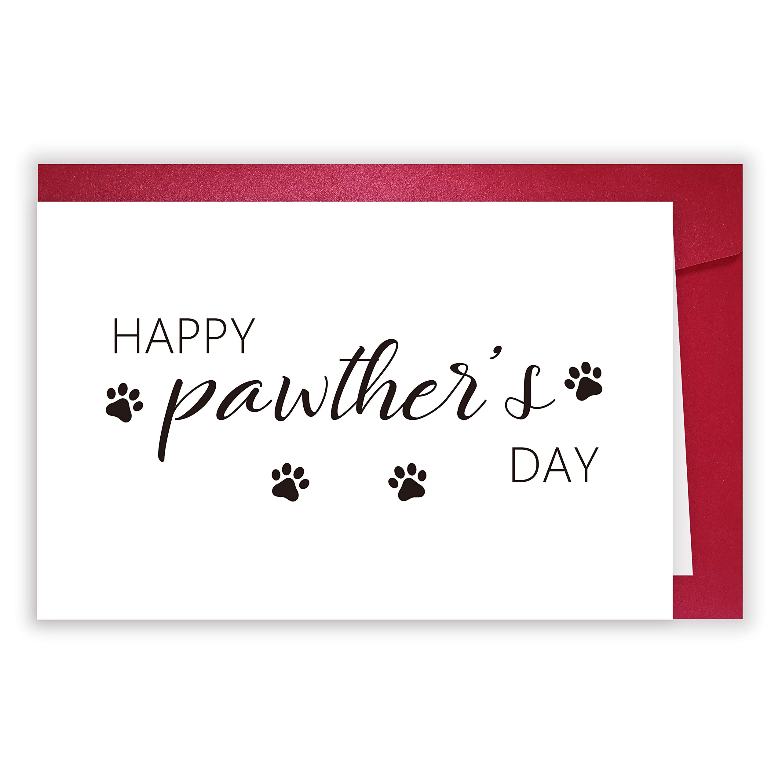 Joukfun Dog Dad Card, Cute Pet Father's Day Card, Happy Pawther's Day Gift, Fur Dad Card from Dog