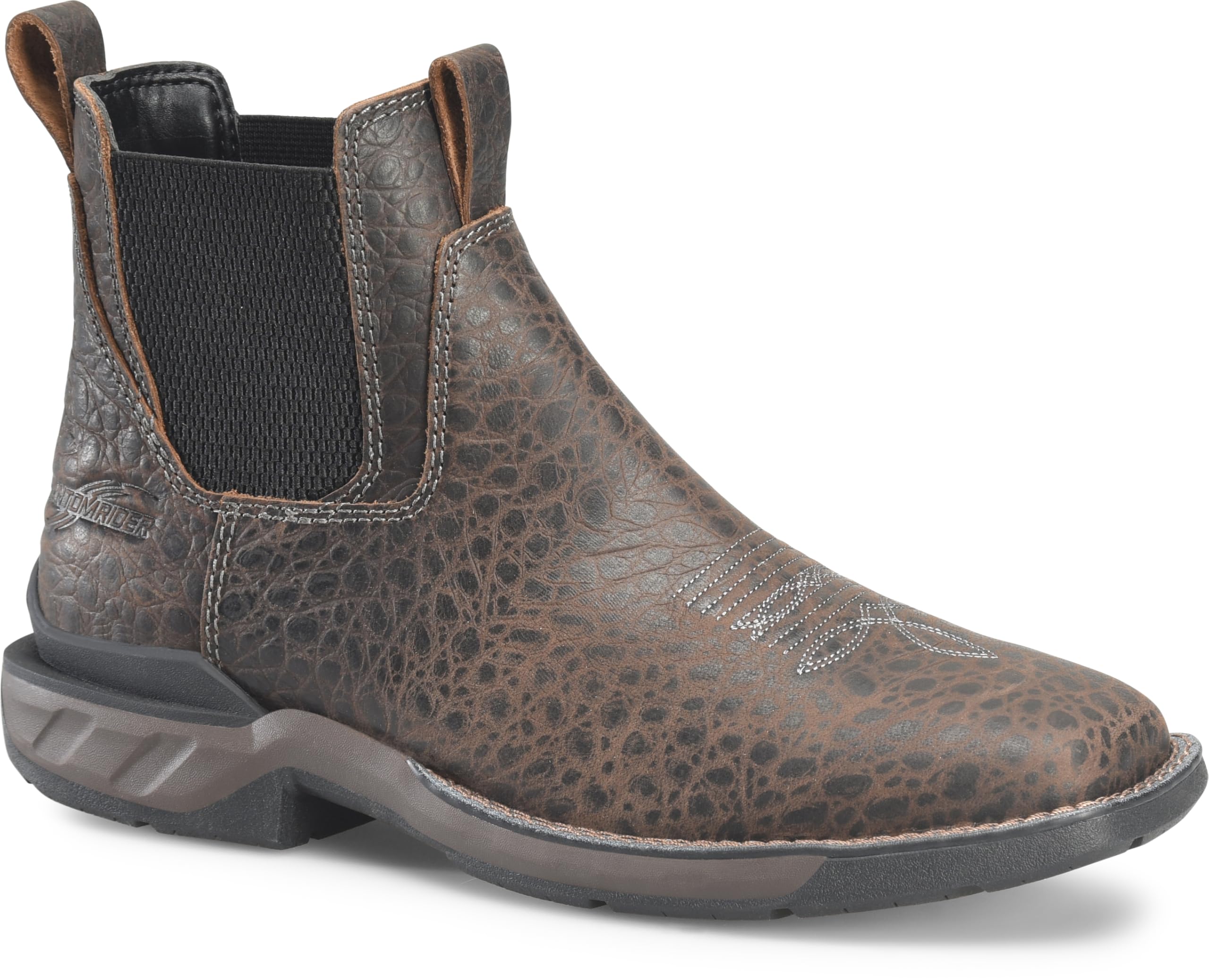 DOUBLE-HMen's Phantom Rider Crestone 6” Wide Square Toe Romeo Work Boots