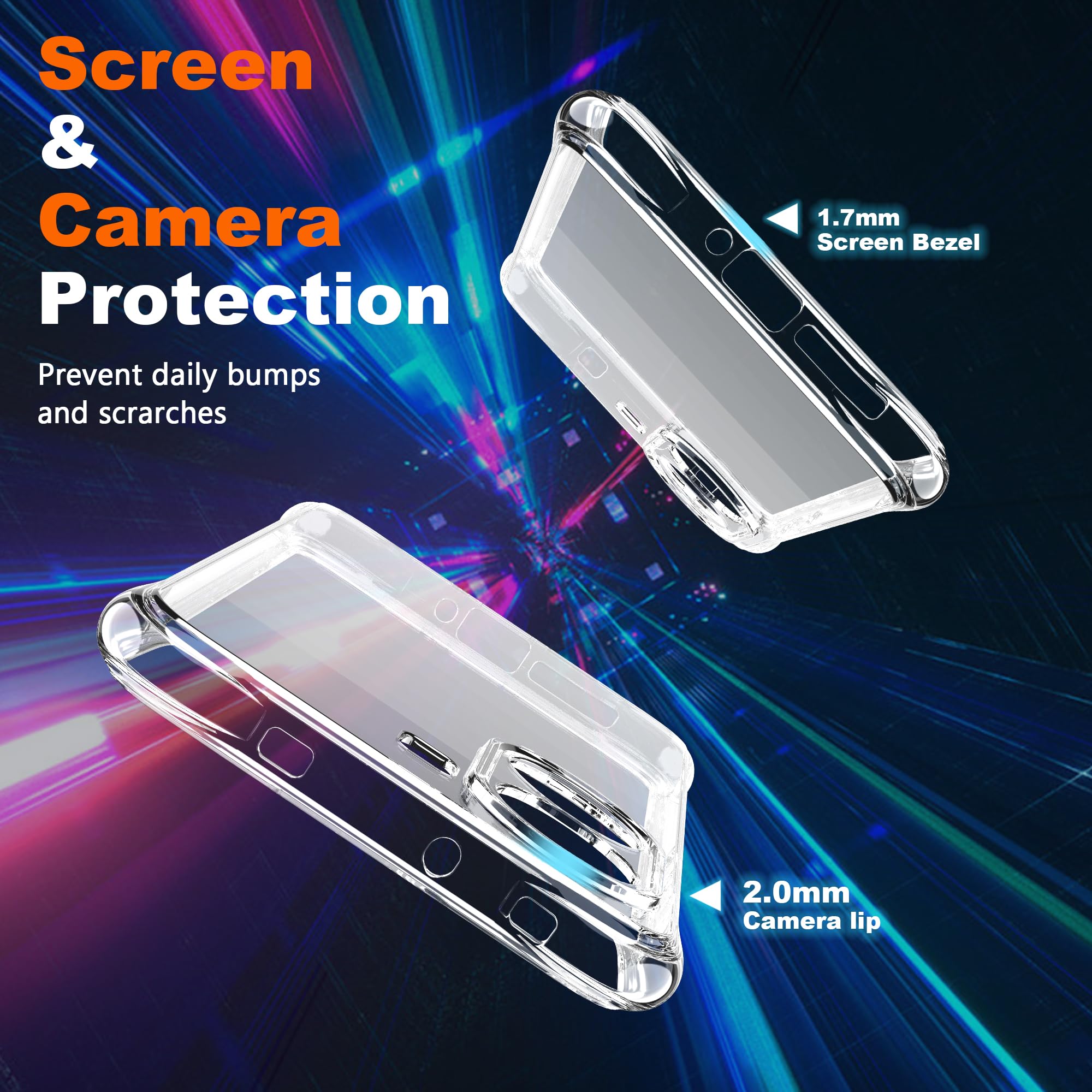 BAIDIYU Cover Per Xiaomi Poco X7 Pro - Custodia Ultra Sottile Trasparente, TPU Morbido + PC Rigido, Anticaduta, Protezione Fotocamera, Compatibile Solo Con Poco X7 Pro