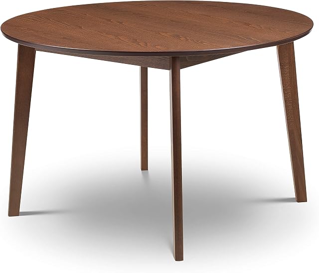 Julian Bowen Farringdon Round Dining Table, Walnut