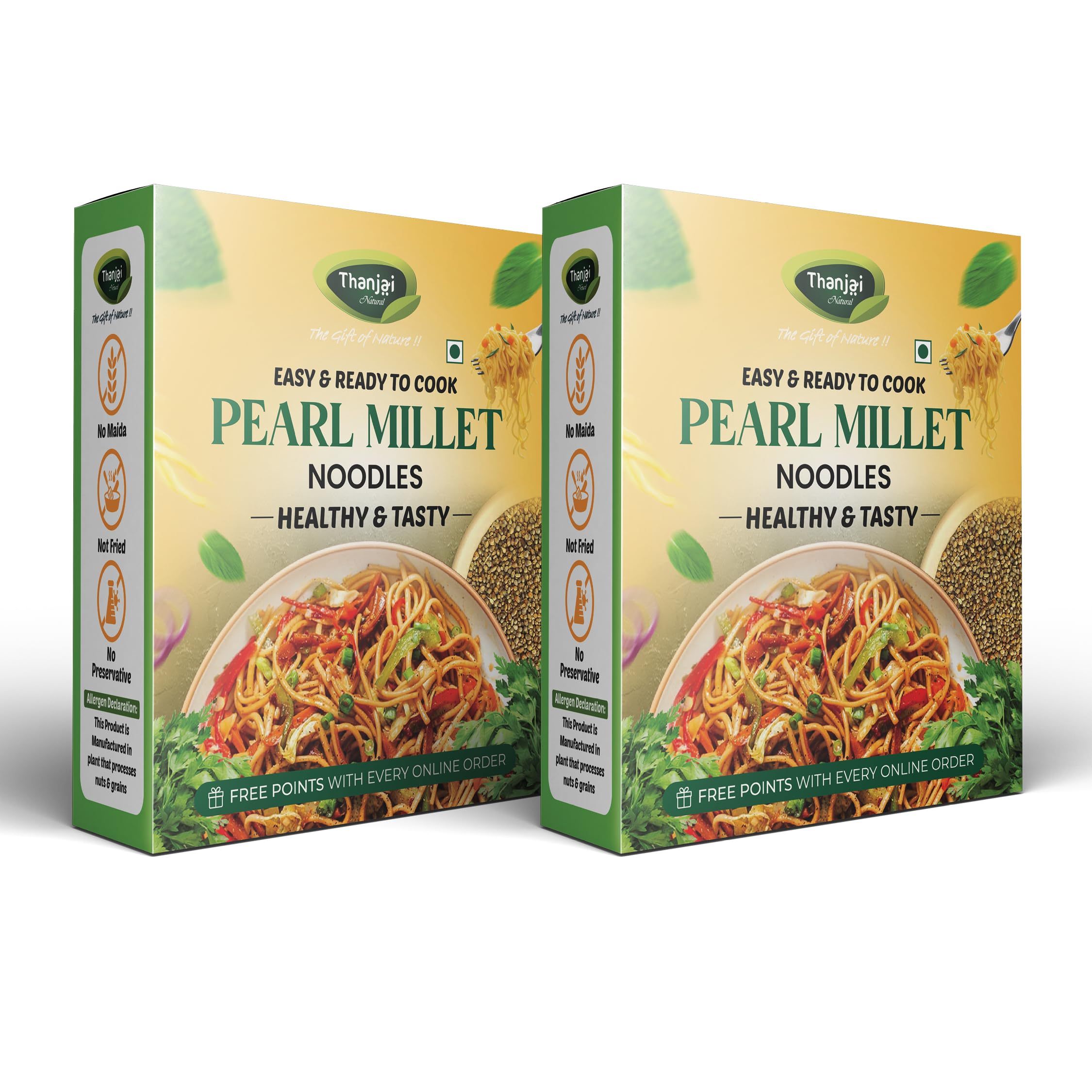 Thanjai Natural Pearl Millet Noodles 180 Grams X 2 (360 Grams) of Homemade Natural Noodles (No Preservatives, No Chemicals, No Artificial Extract)-image-15