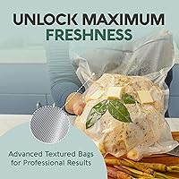 Vista 2 de Avid Armor Bolsas selladoras al vacío, bolsas de sellado al vacío para almacenamiento de alimentos, congelación y cocción al vacío, bolsas