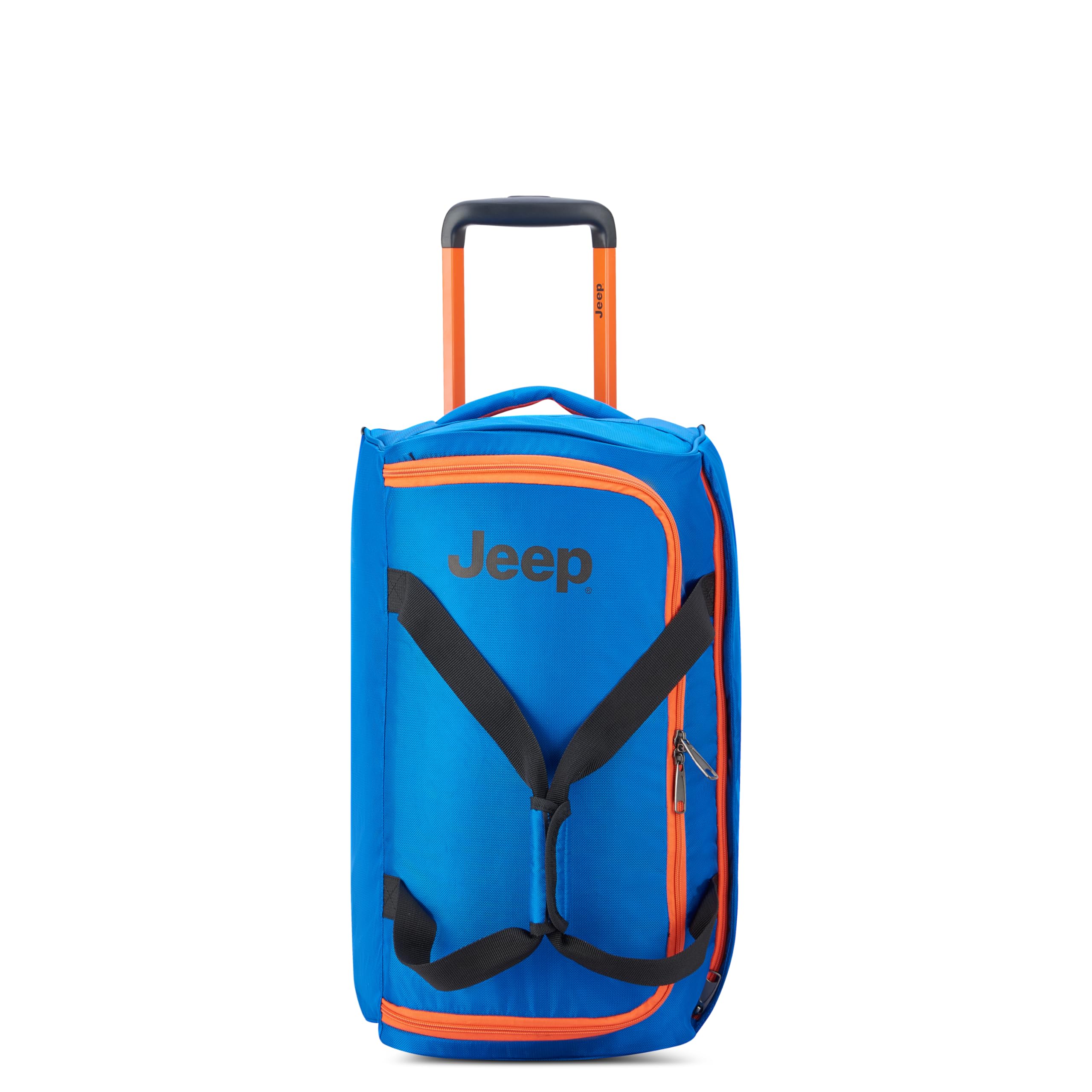 JS009D Two Wheel Rolling Travel Duffle Bag, Blue, 20 Inch