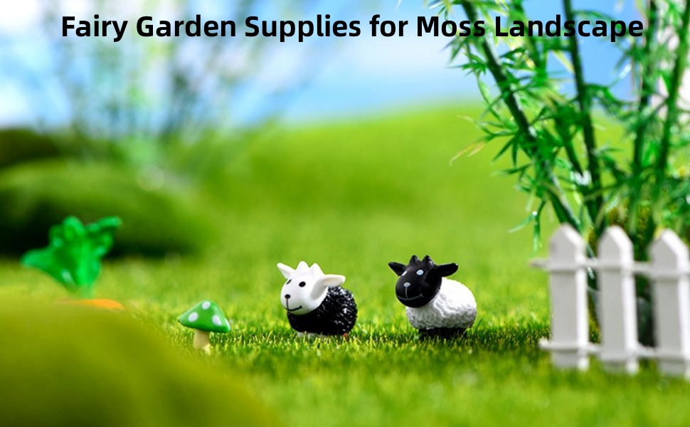 40-Piece White Mini Sheep Figurines - Cake Toppers, Fairy Garden Decor, Miniature Crafts