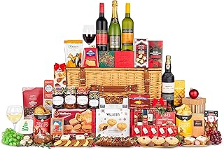 Christmas Royal Hamper – Luxury Festive Food & Wine Gift – Family Celebration Basket for Staff, Corporate Gifting or Holiday Occasions