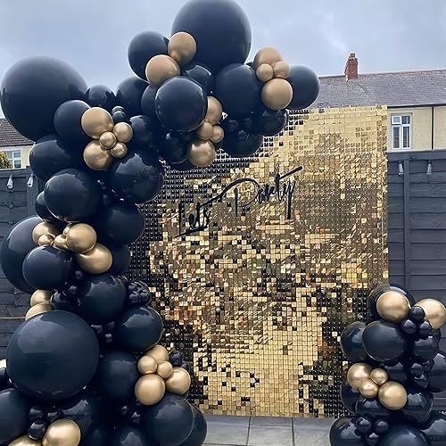 Miniatura 5 de Globos de látex negro globos negros de 139 tamaños diferentes de 5101218 pulgadas, globos para cumpleaños, globos de día de San Valentín, globos de