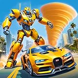 Futuristic Tornado Robot Transforming Games: Ultimate Fighting Mech Robot Shooting Games: Multi Powerful Dino Robot Games