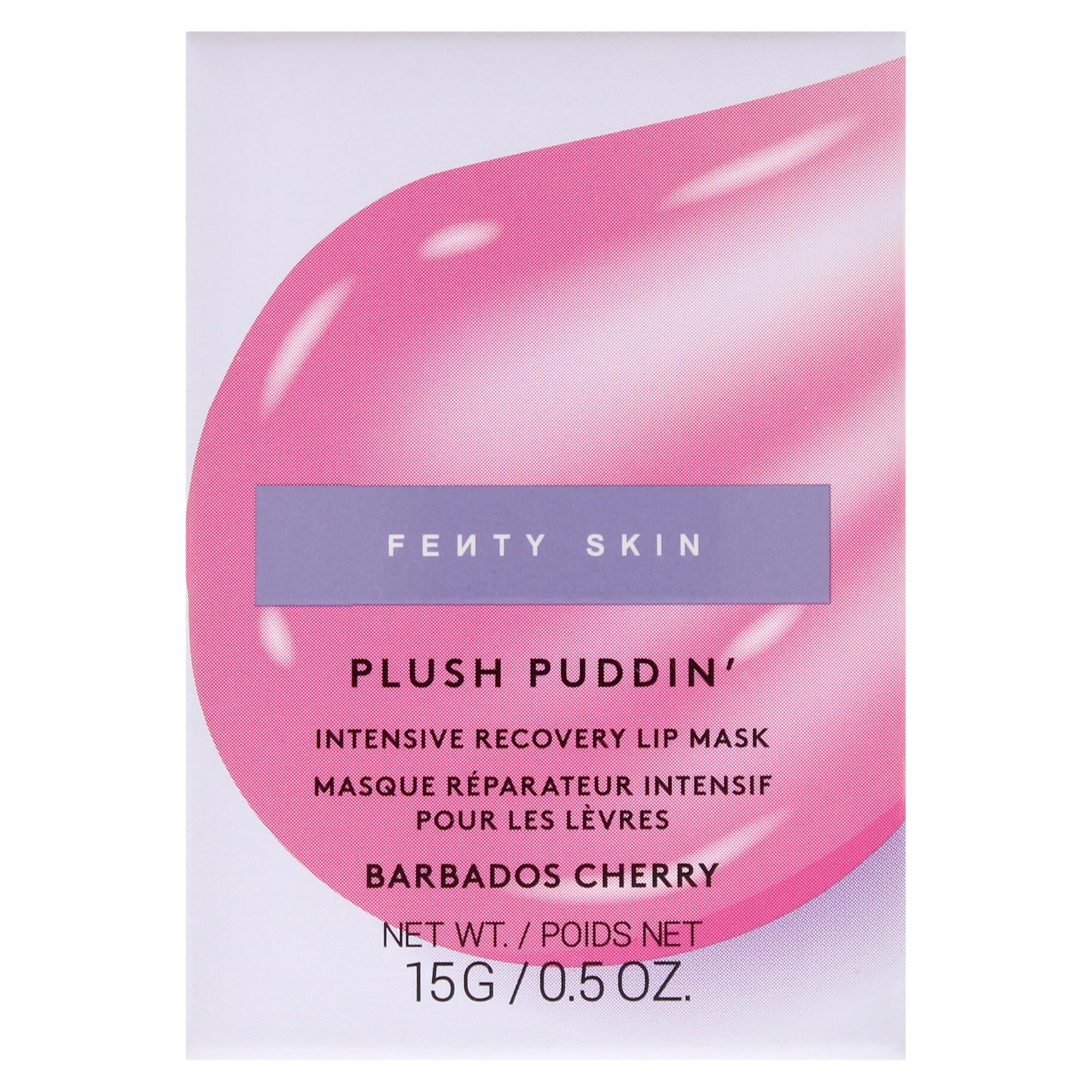 Fenty Beauty Plush Puddin Intensive Recovery Lip Mask Barbados Cherry 0.5 oz