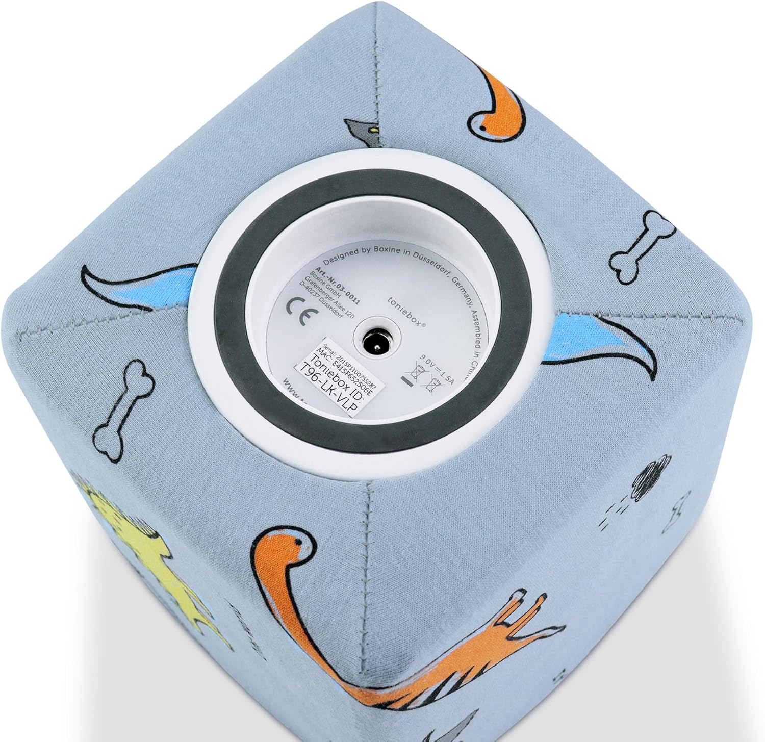 Annmore Cover for Toniebox Protective Felt Sleeve for Tonie Box Ears, Dinosaur Pattern