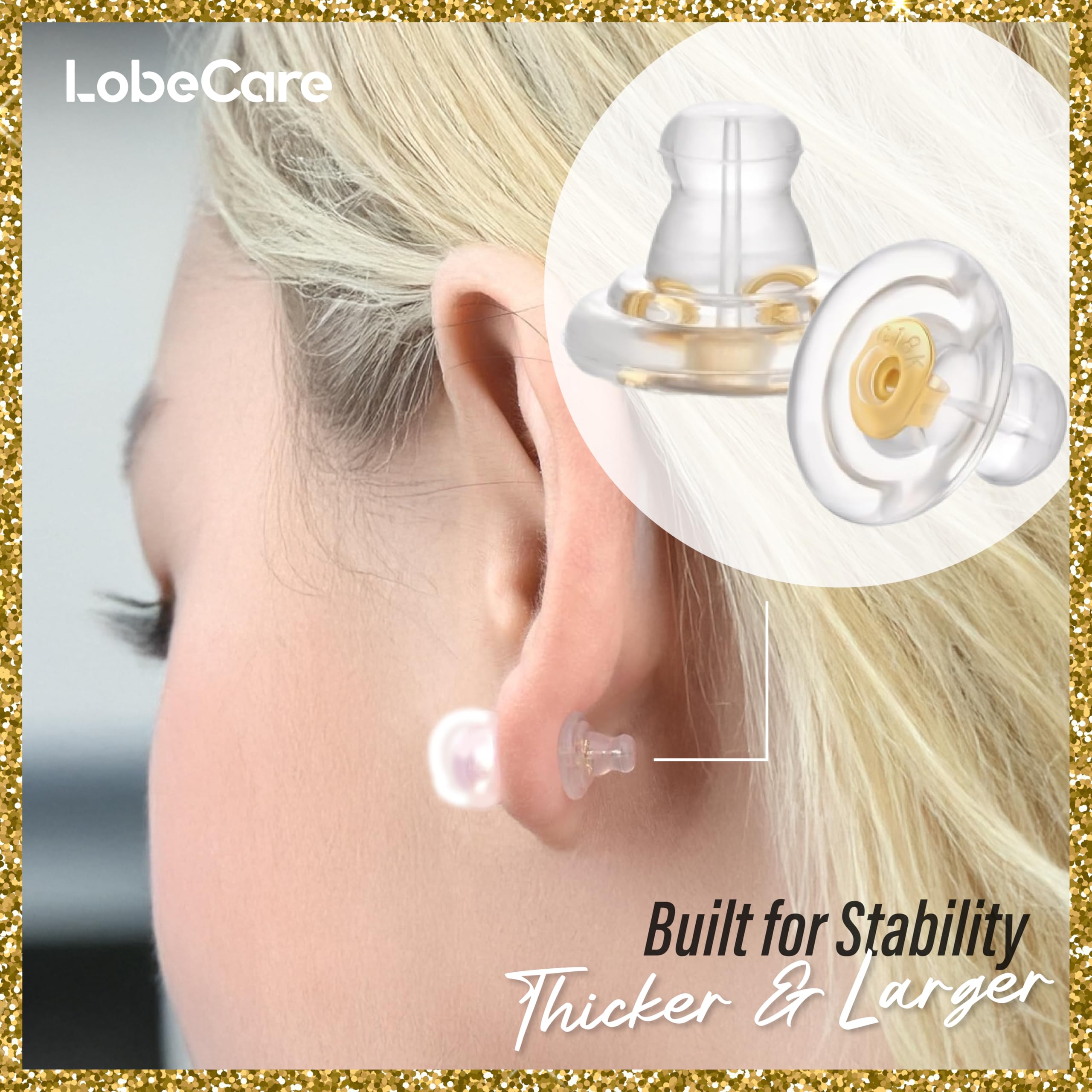 Lot De 12 Fermoirs De Boucles D'oreilles Sécurisés En Silicone