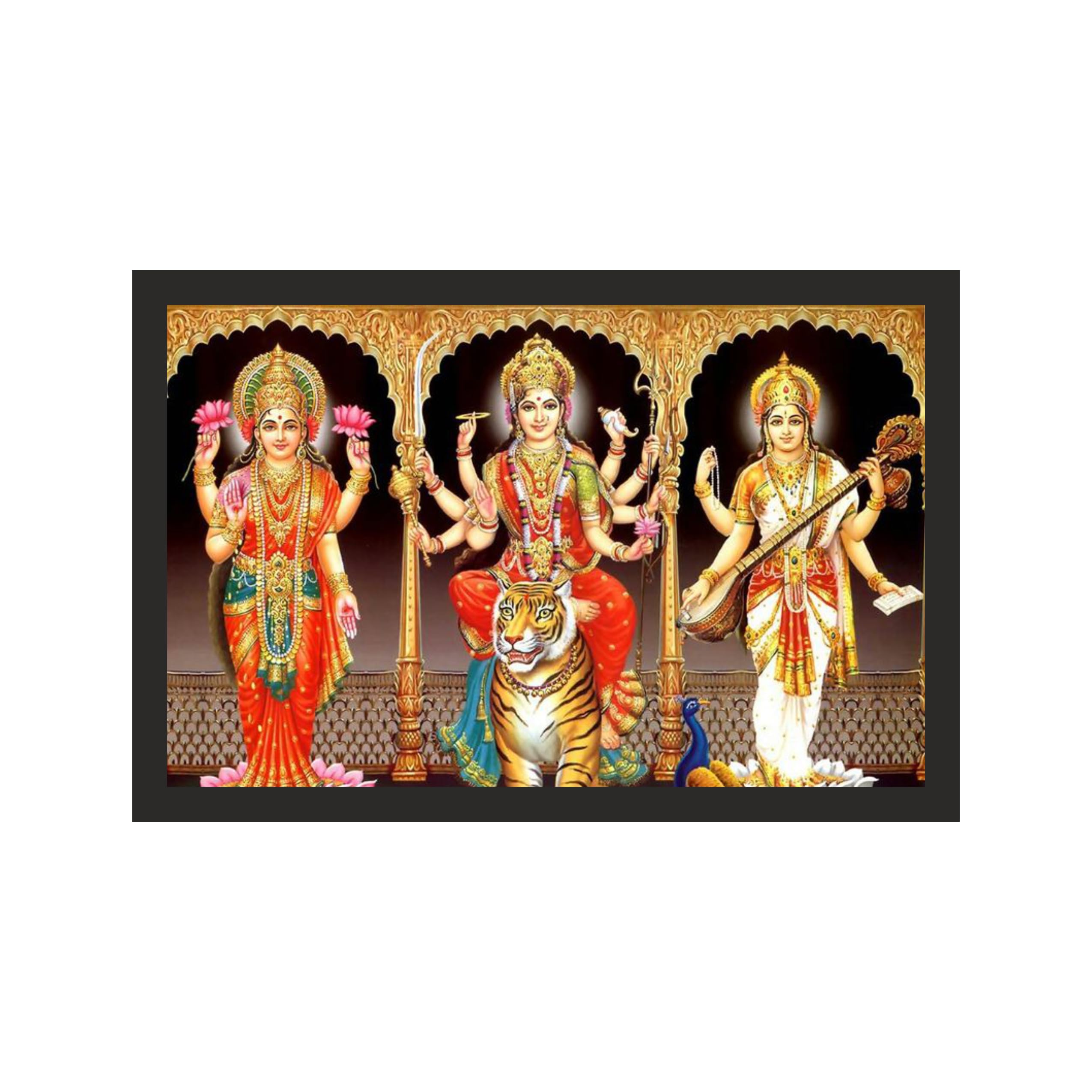 Grand Maa Durga and Tridevi Trio: 24x16