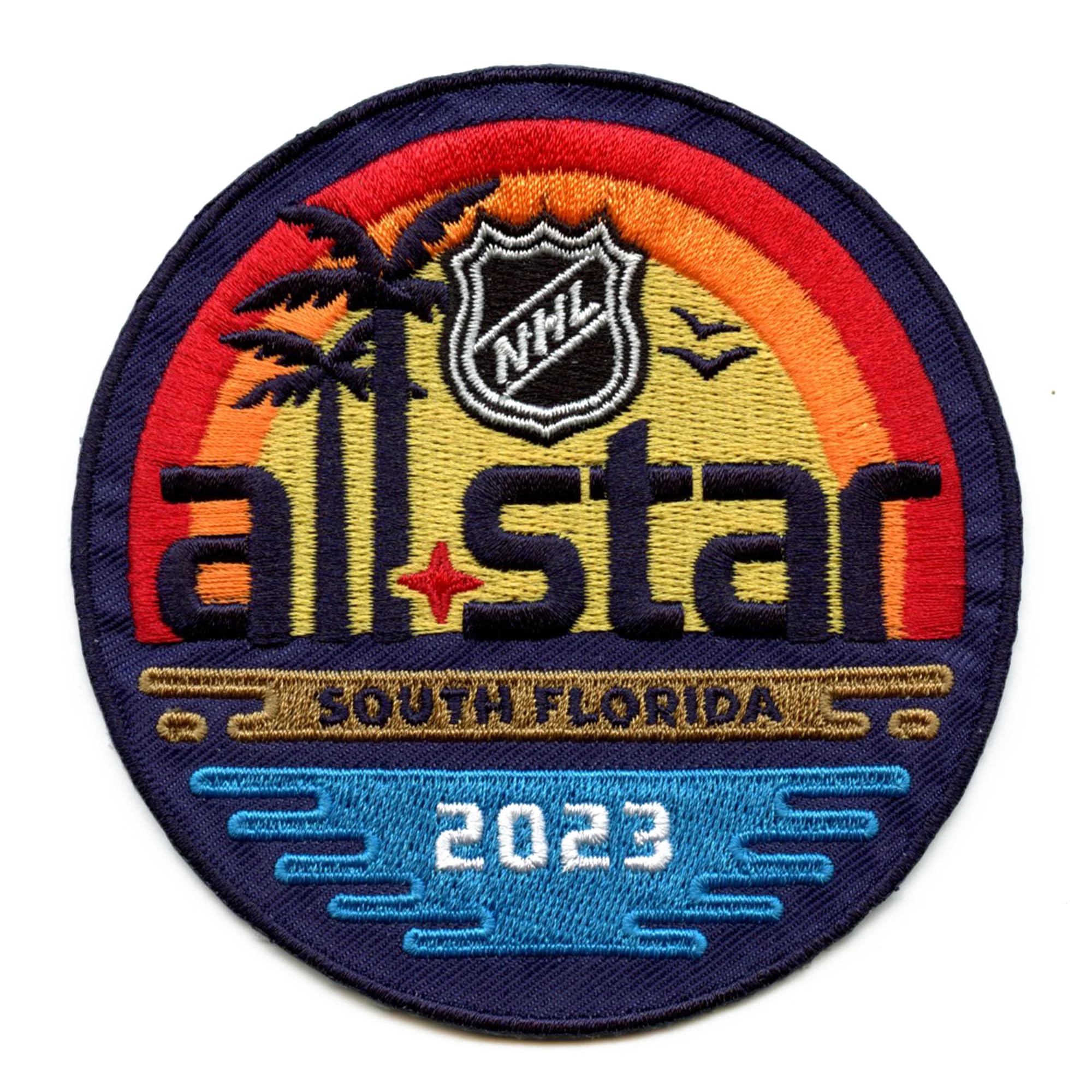 2023 Official NHL All Star Game Florida Jersey Patch Embroidered