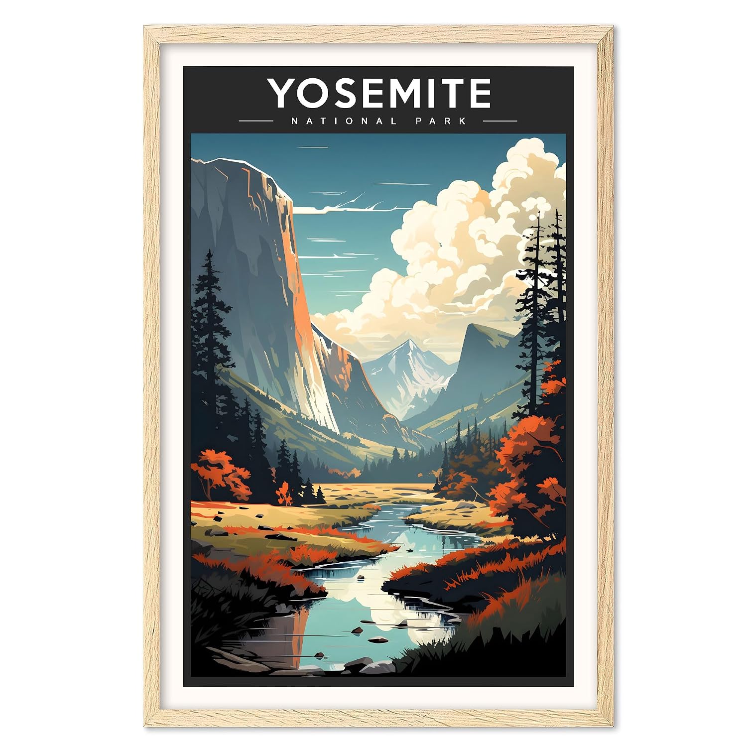 Amazon.com: Yosemite Poster, Yosemite National Park Poster, Yosemite ...