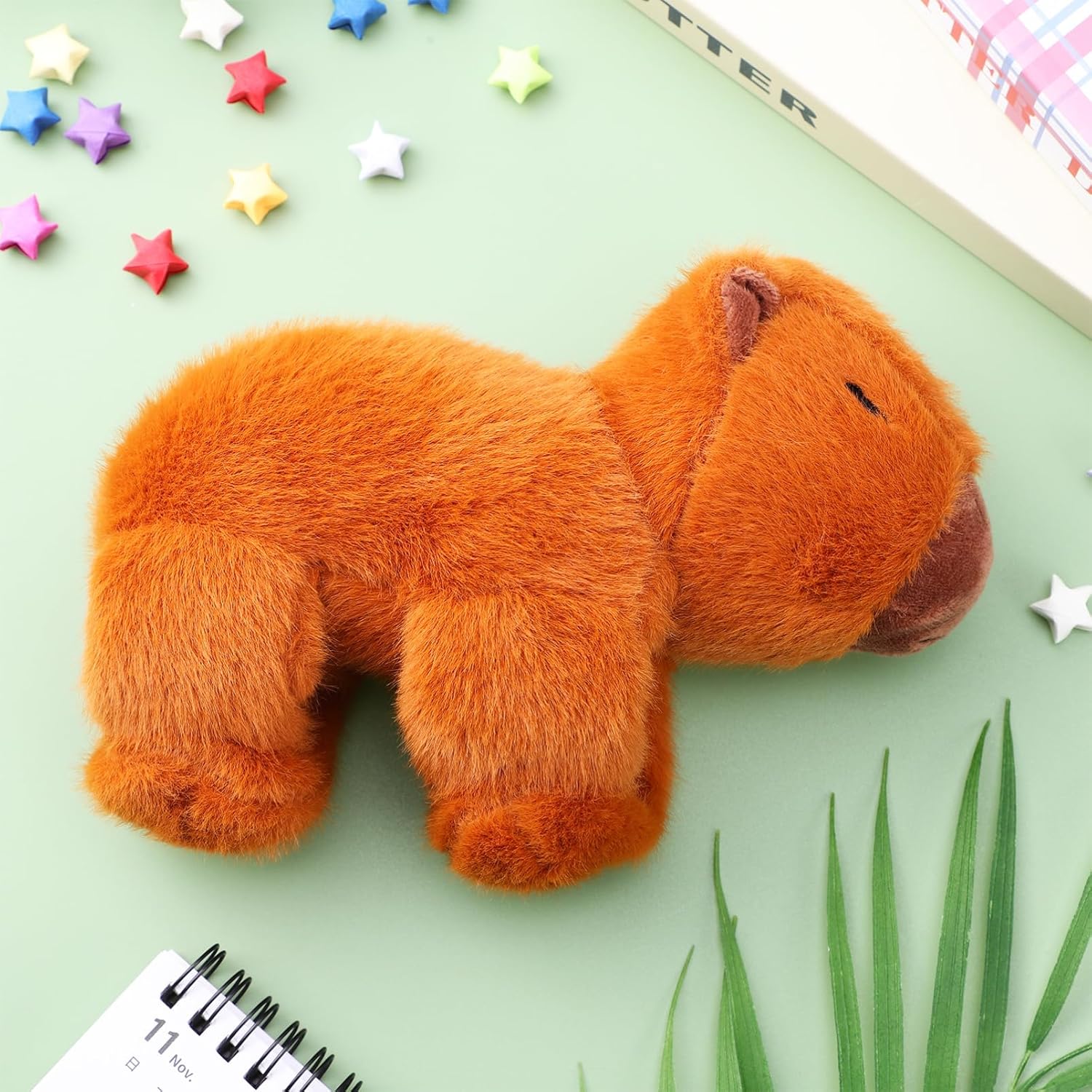 Abaodam Capybara Plush Slap Bracelet, Stuffed Animal Cuff Wristband for Kids, Cute Cartoon Capybara Animal Hugger for Dress Up, Party Favors