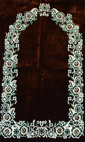 Miniatura 4 de Alfombra de oración Islámica Musulmana Salah Meditación Estera Turca Exquisita