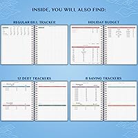 Vista 58 de Legend Budget Planner & Monthly Bill Organizer with Pockets – Home Finance & Expense Tracker – Notebook for Household Budgeting (Periwinkle)
