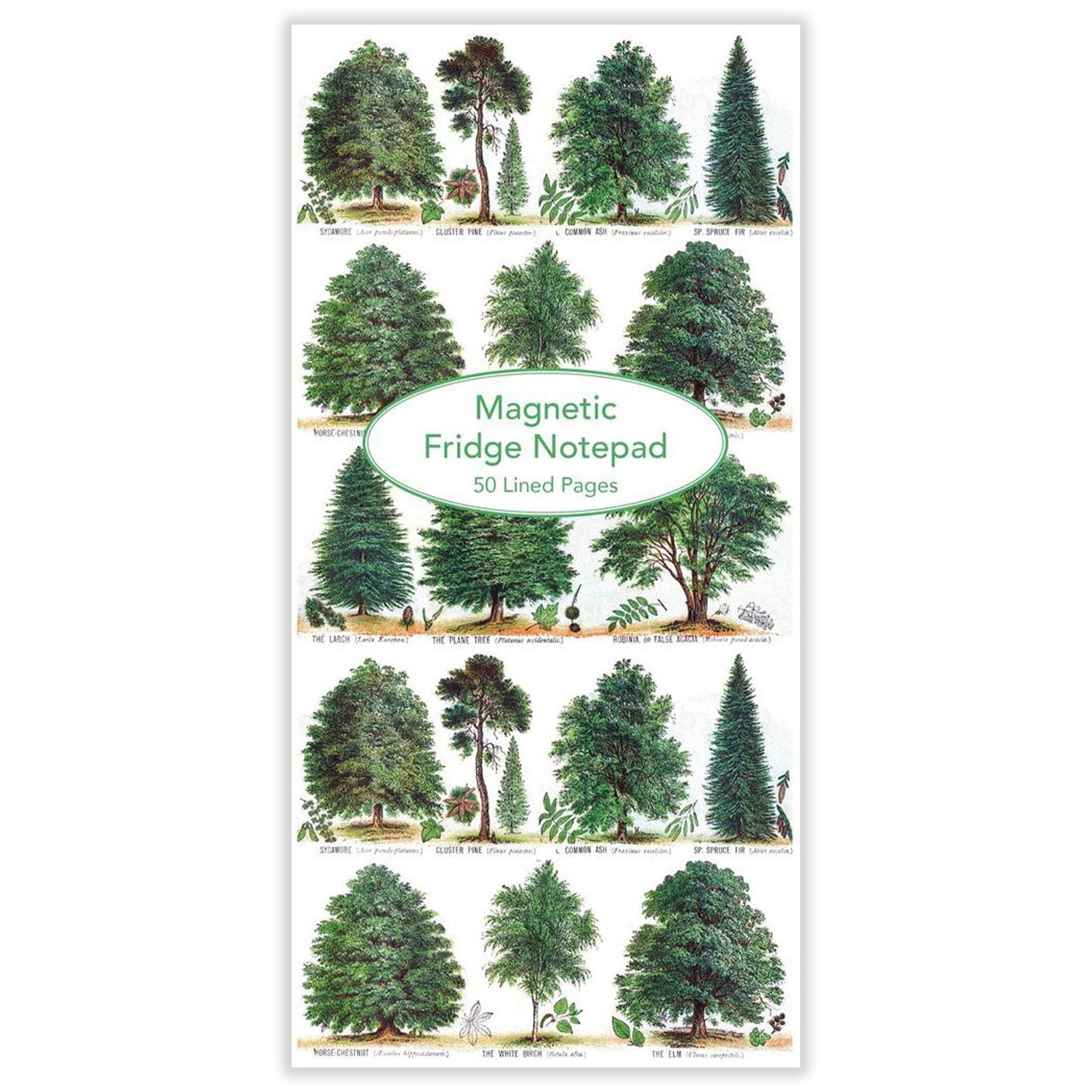Museums & Galleries Magnetic Fridge Notepad - British Forest Trees Design - Stylish Everyday Stationery