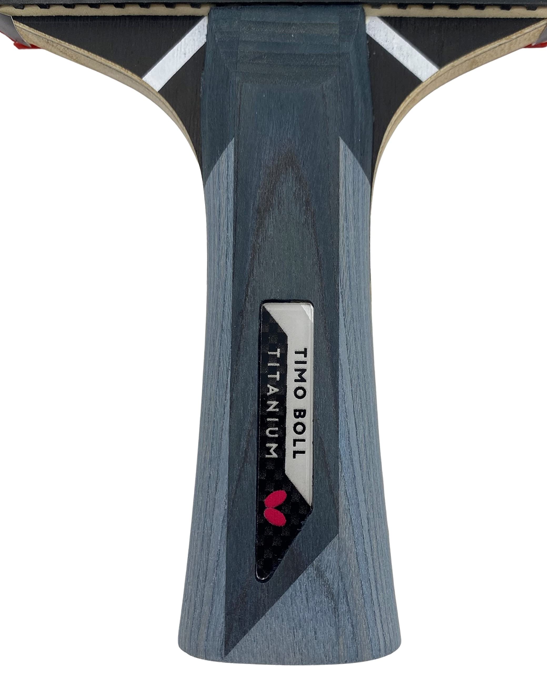 Butterfly Timo Boll Titanium Raqueta de tenis de mesa | Revestimiento Wakaba certificado ITTF para competición | Esponja de 2,0 mm | Jugador profesional entrenado