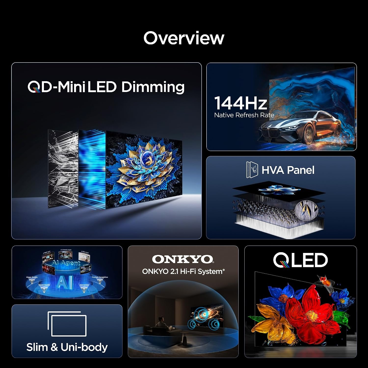 TCL 55T8D TV Overview