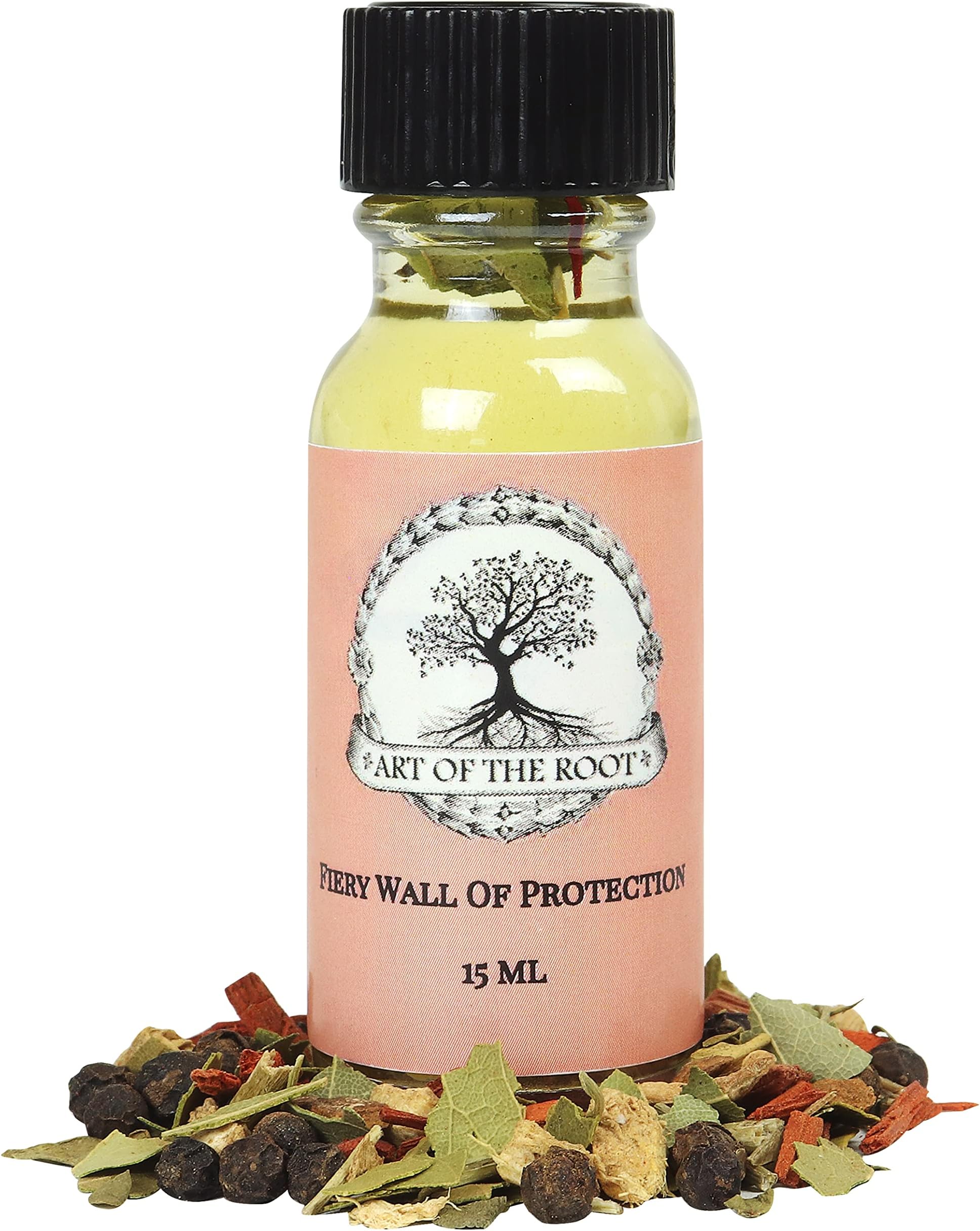 Fiery Wall of Protection Oil by Art of the Root | Handmade with Herbs & Essential Oils | Conjure, Wiccan, Hoodoo, Pagan & Magick