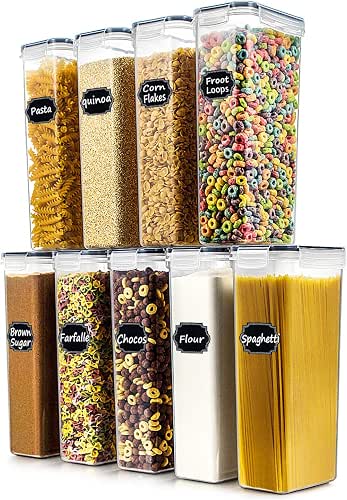 Wildone Airtight Food Storage Containers Set of 9 BPA Free