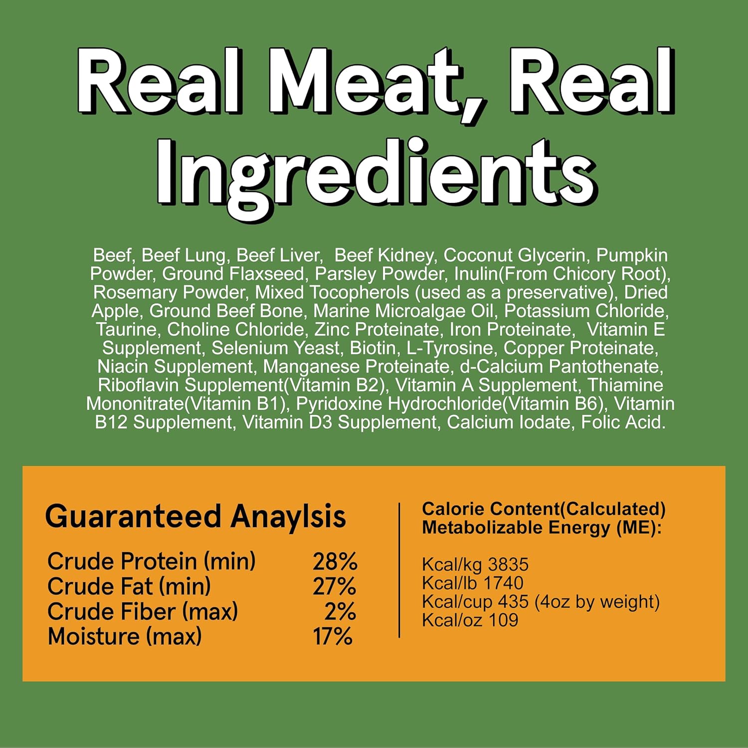 TRMC Real Meat Air Dried Dog Food w/Real Beef - Two 5lb Bag of USA-Crafted Grain-Free Real Meat Dog Food Sourced from Hormone-Free, Free Range, Grass-Fed Beef - Digestible, Natural, High Protein