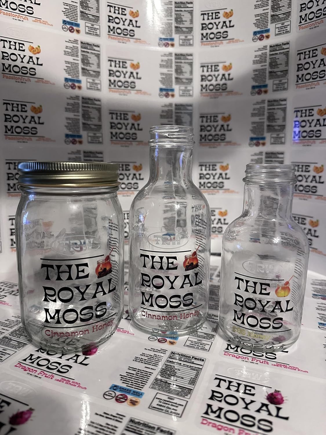 Custom Stickers, Decals, & Labels - Clear Vinyl w/White Ink Printing (1.5" - 200 Count) Microwave Safe Waterproof Dishwasher Safe, Made in The USA, Your Text Here, Business Logo, Birthday, Weddings