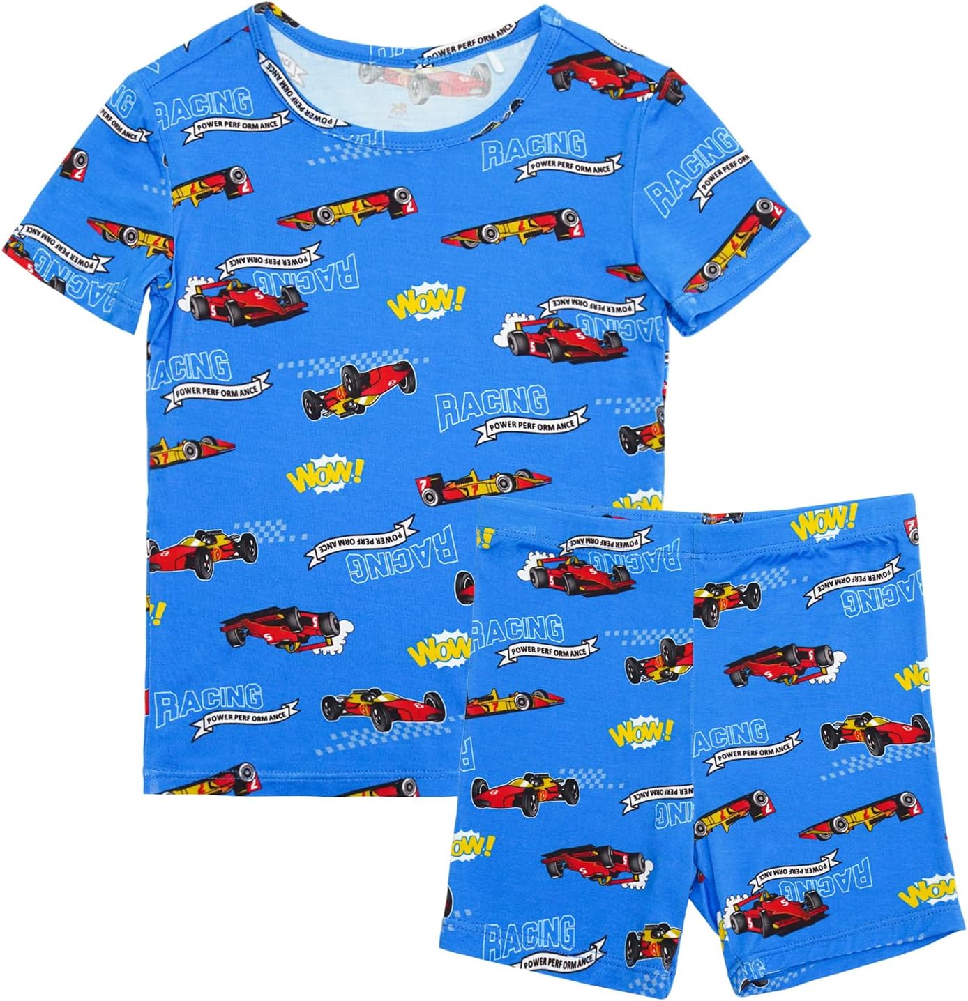 Bamboo Viscose Toddler Pajamas Sets, Kid Boy Girl Snug Fit Short Sleeve Summer Sleepwear Pjs 2pcs Set