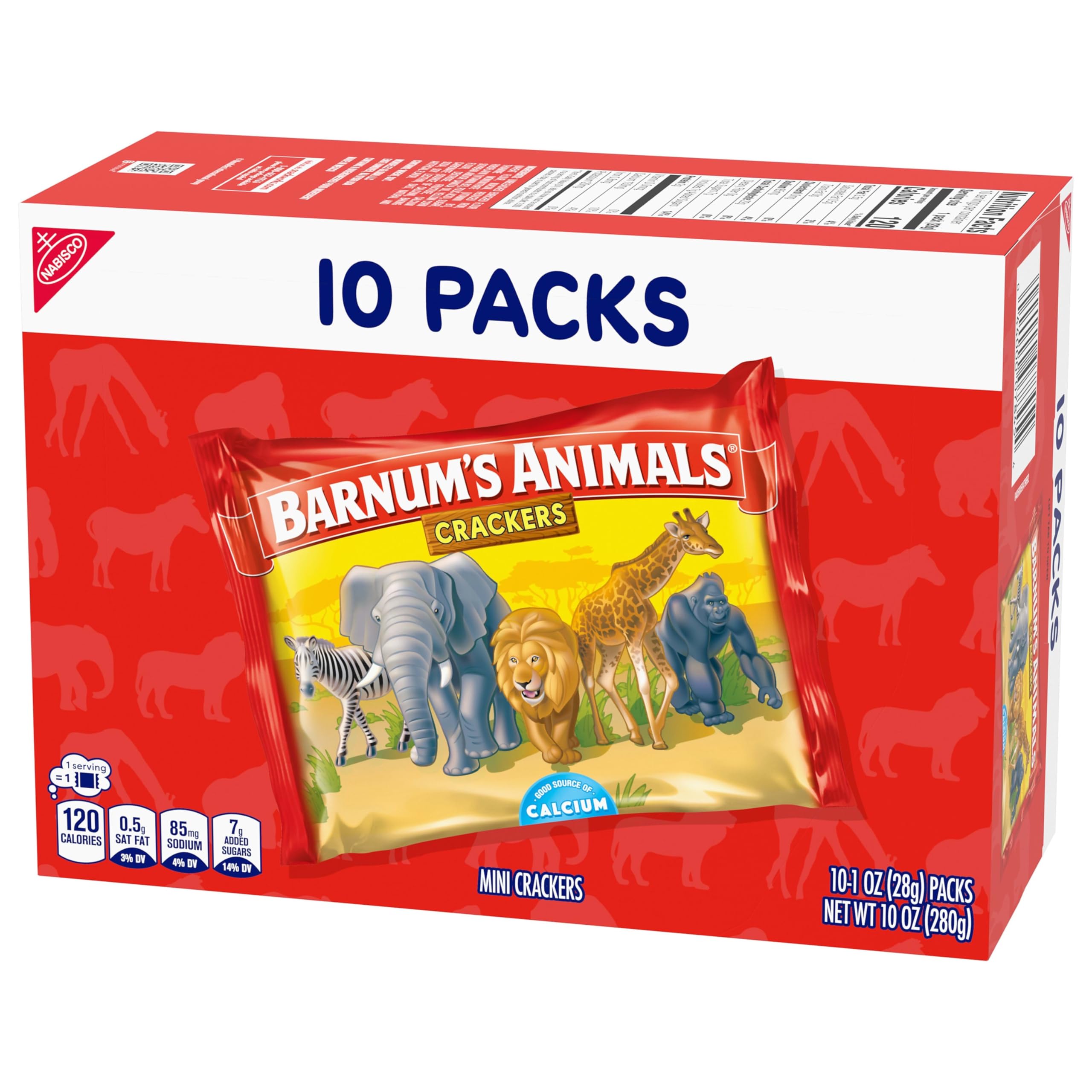 BARNUMS Original Animal Crackers Kids Snacks 10 Snack Packs — view 16