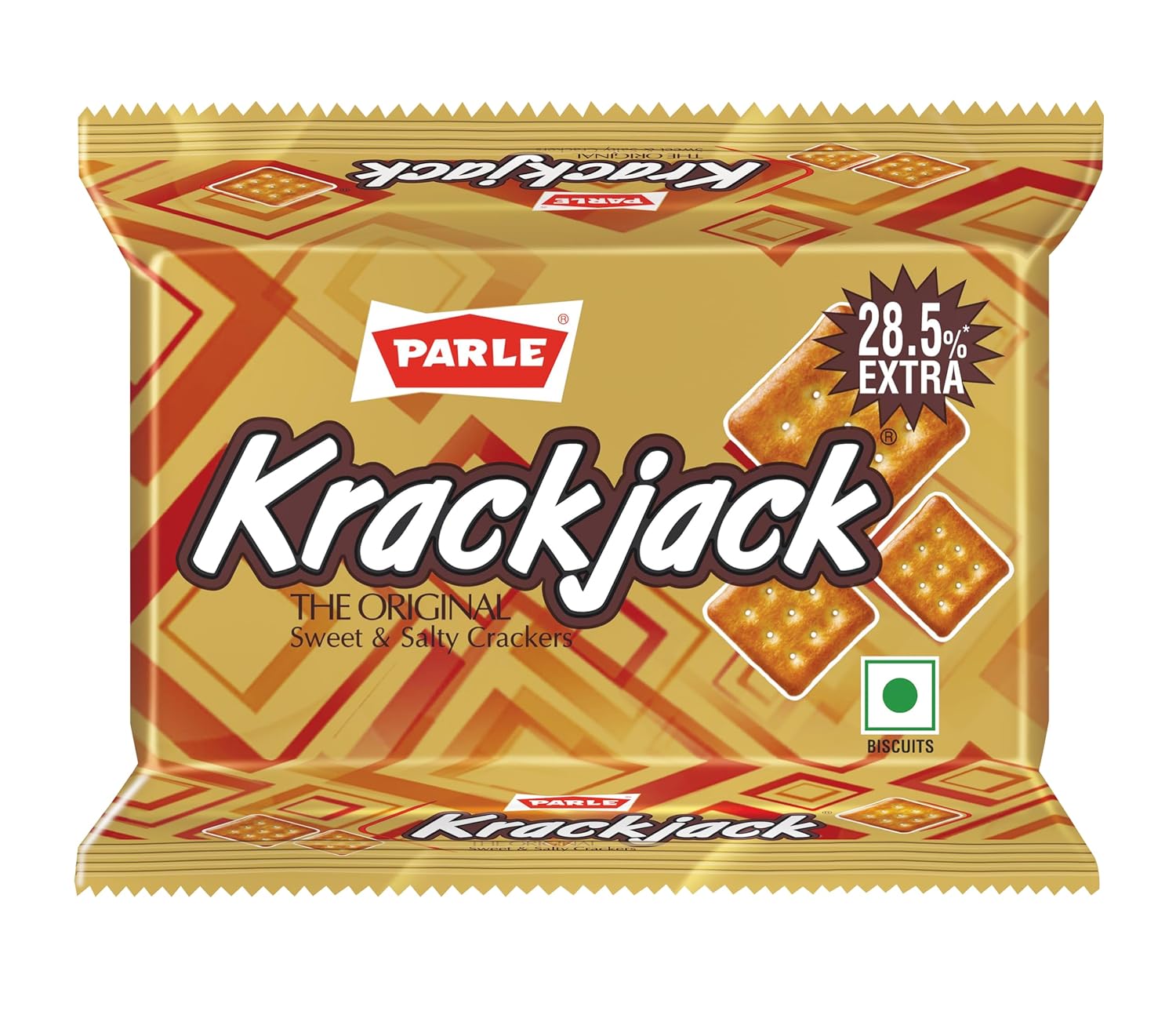 Parle Krack Jack Biscuit, 69.3g/44.1g/56.7(Weight May Vary)