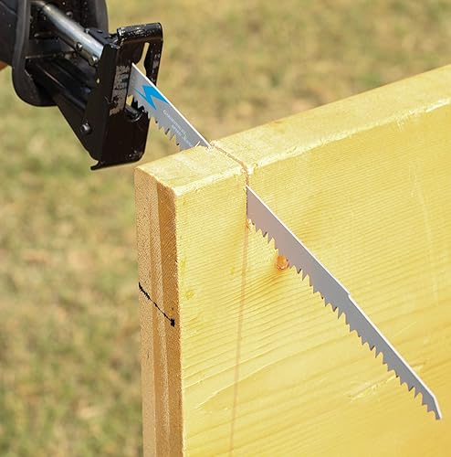 Miniatura 11 de EZARC Hoja de sierra recíproca para poda de madera, hojas de sierra recíproca de 6 pulgadas R644GS 6TPI (paquete de 5)