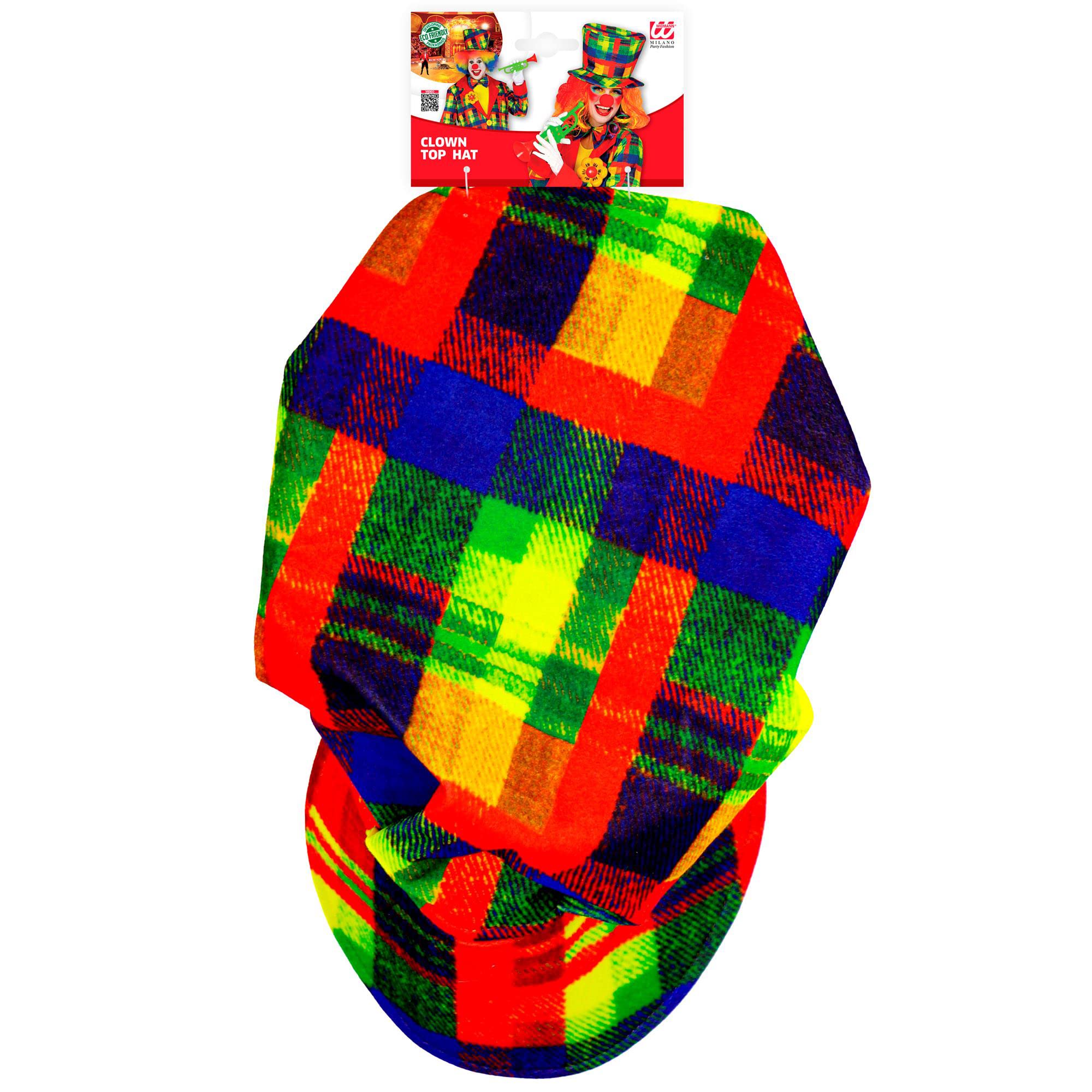 W WIDMANN MILANO Party Fashion 48631 Hat for a Clown Accessory, Circus, Theme Party, Carnival, Multicoloured - Image 2