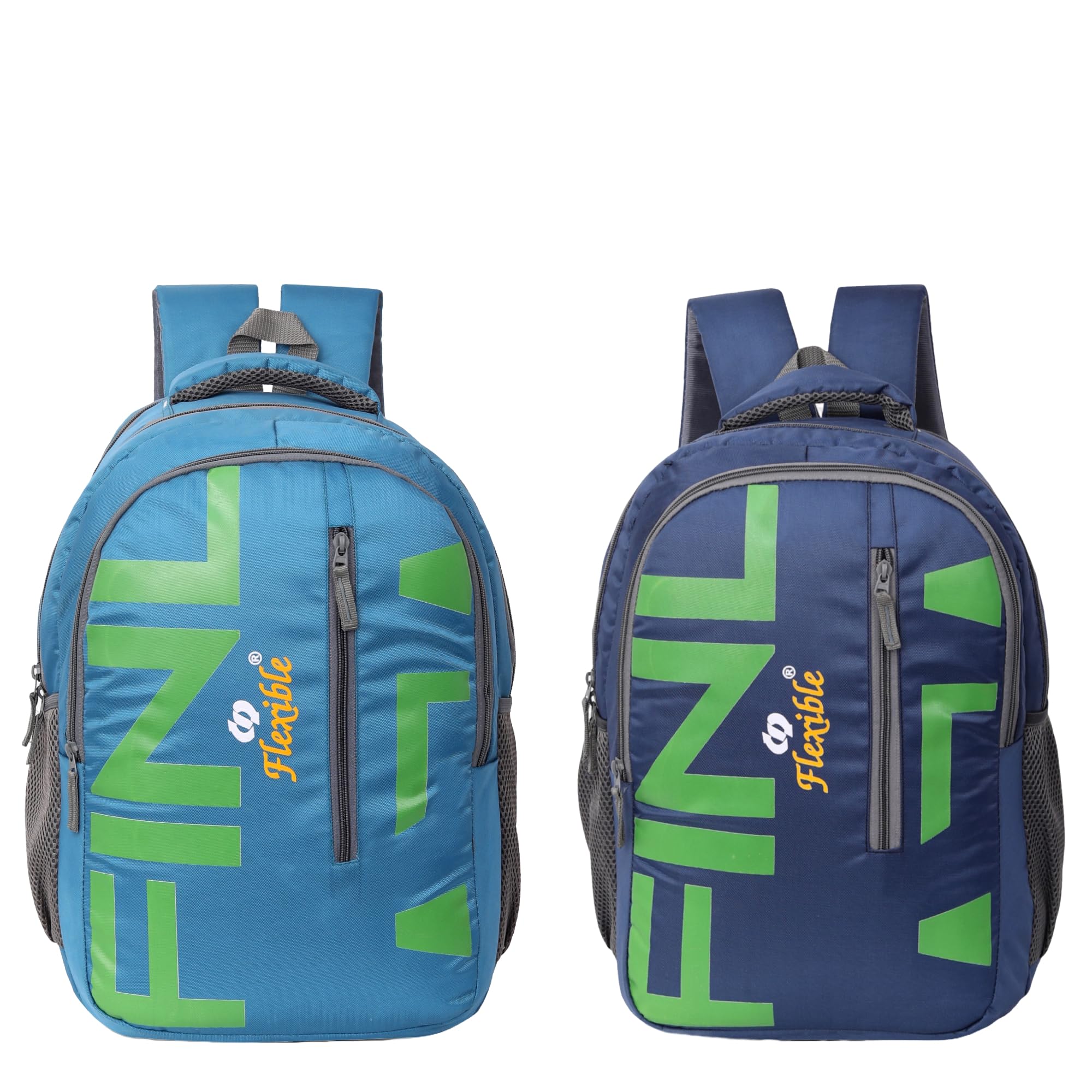 Flexible bags Large 35L Combo(Pack of 2) Casual School Bag|Laptop Backpack,College Bag with Rain cover for both boys &girls 35 L Laptop Backpack,GREEN, NAVY BLUE (B0CXF4Y9HY) Amazon Price History, Amazon Price Tracker