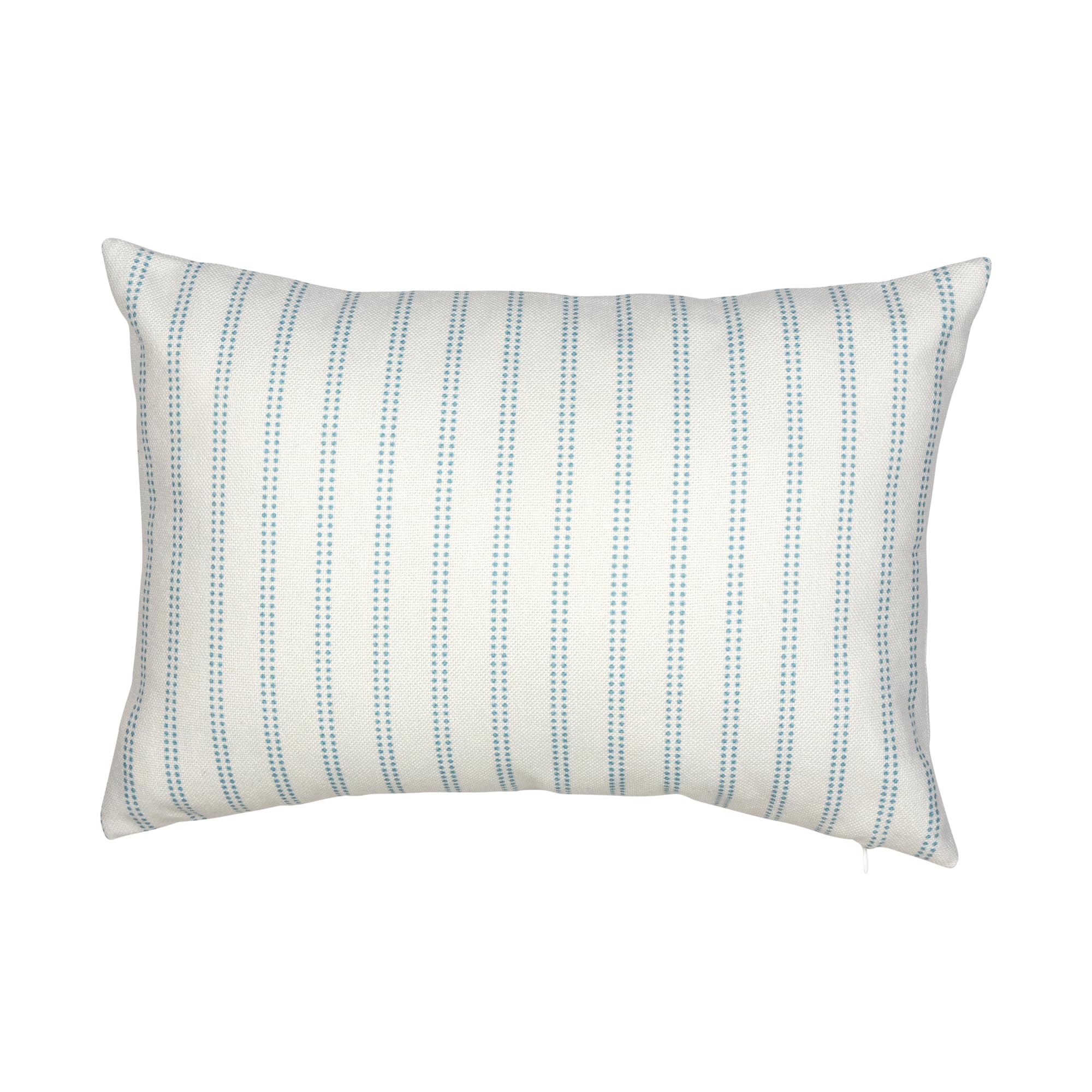 Stratton Home Decor -- Dropship, us home, SUHQX White and Blue Striped Lumbar Pillow Cover