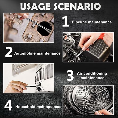 Miniatura 5 de 1 unidad de endoscopio HD para automóvil, reparación de automóviles y mantenimiento de tuberías, accesorios de repuesto para automóvil, compatible