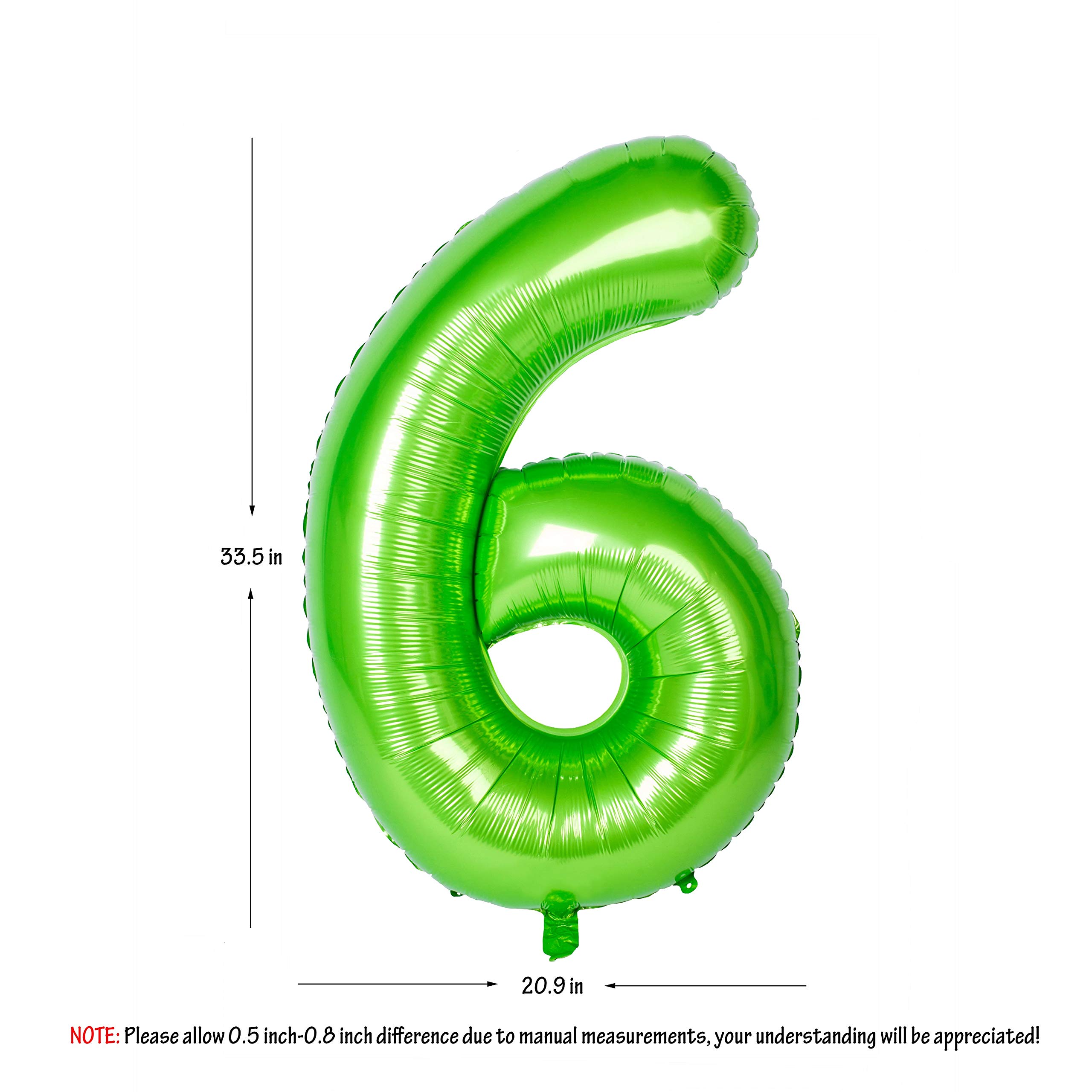 Red 0 balloon 40 Inch Giant Helium Foil Number 0 to 9 Red Balloon Birthday Wedding Party Digital Decorations (Number 0) — view 51