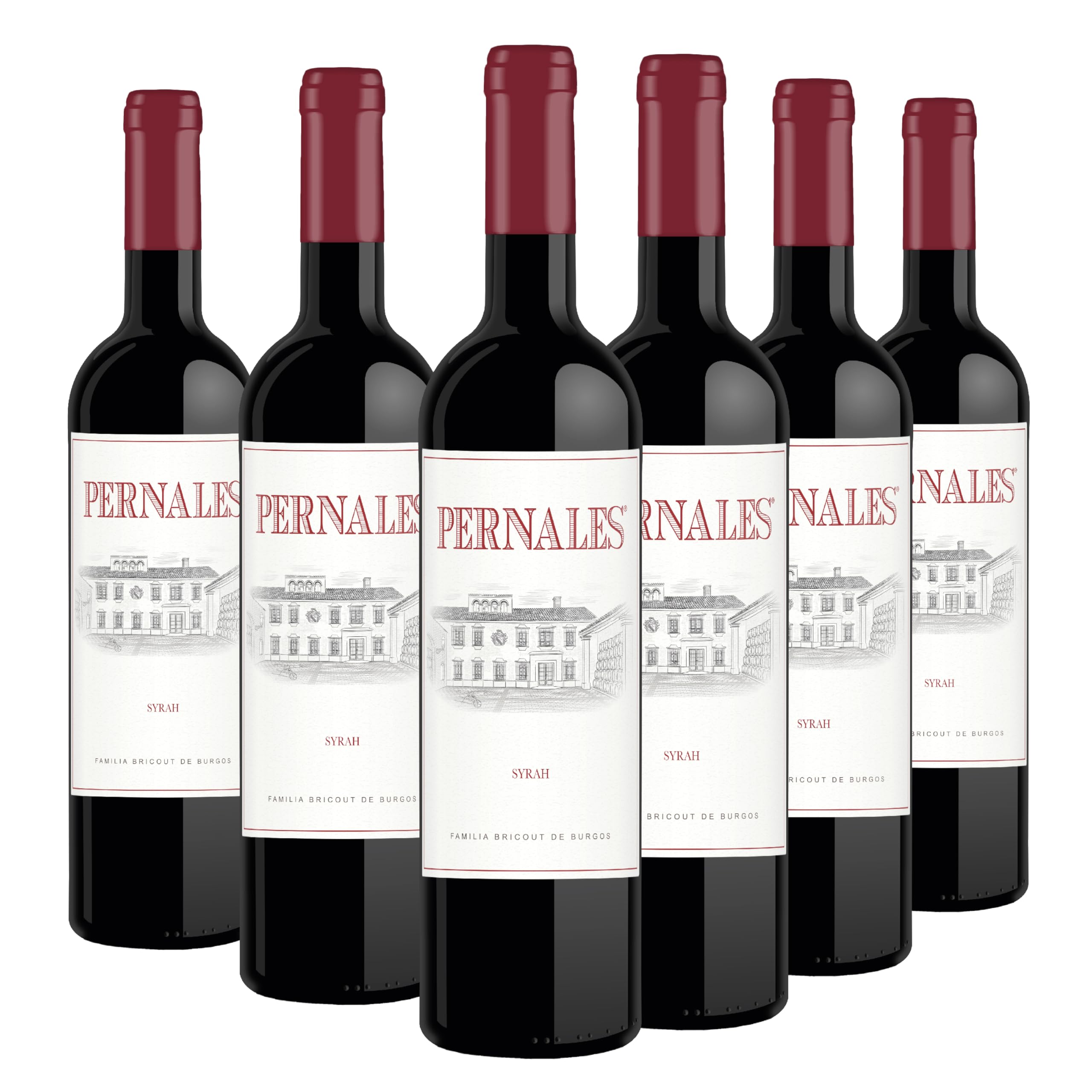 Pernales Syrah - Pack 6 botellas de 75 cl - Vino tinto.