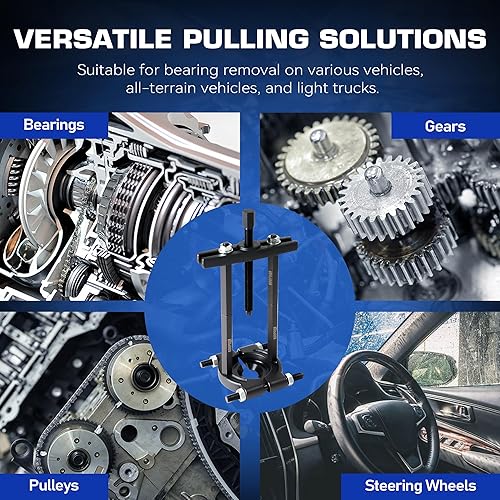 Miniatura 5 de Extractor de rodamientos de 12 piezas, juego de extractor de cubo de rueda, herramienta de extracción de rodamientos de rueda, extractor
