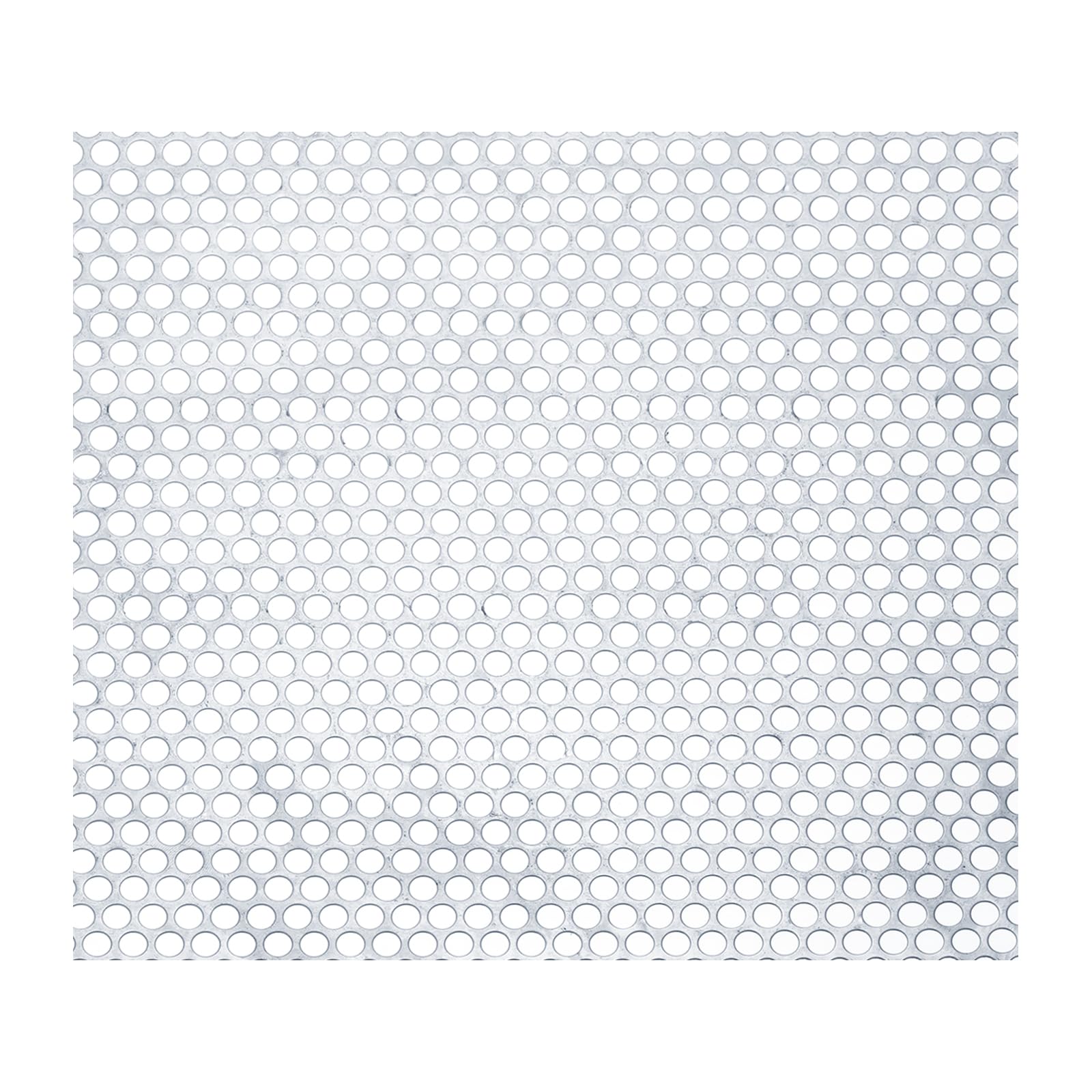 PATIKIL 11.8" x 11.8" 304 Stainless Steel Perforated Sheet, 0.3" Round Hole 20GA Expanded Metal Mesh Plate Screen Decorative Meshes for Ventilation Grill