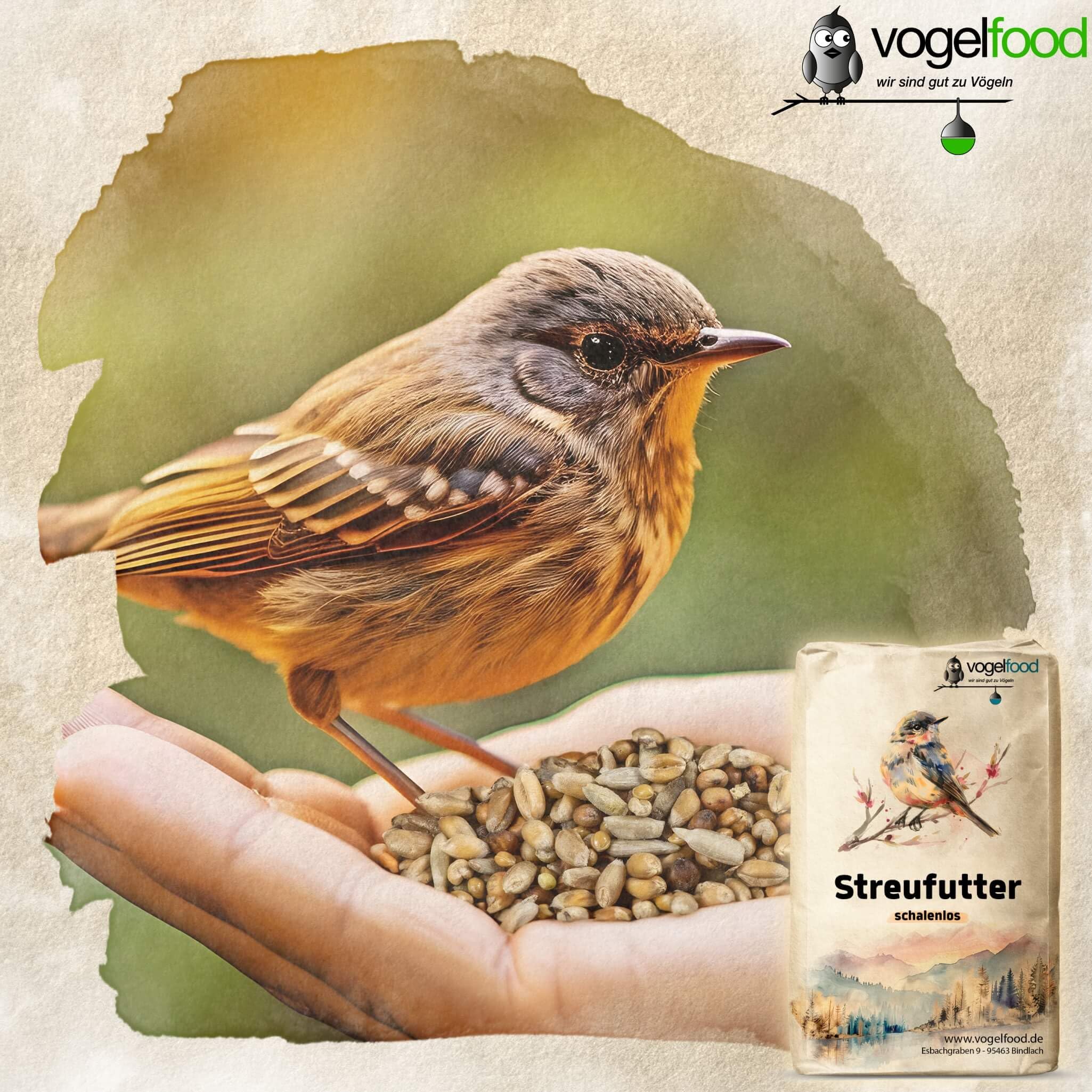 Samore 25 kg schalenloses Streufutter Wildvogelfutter Sommerstreu Winterstreu Vogelfutter