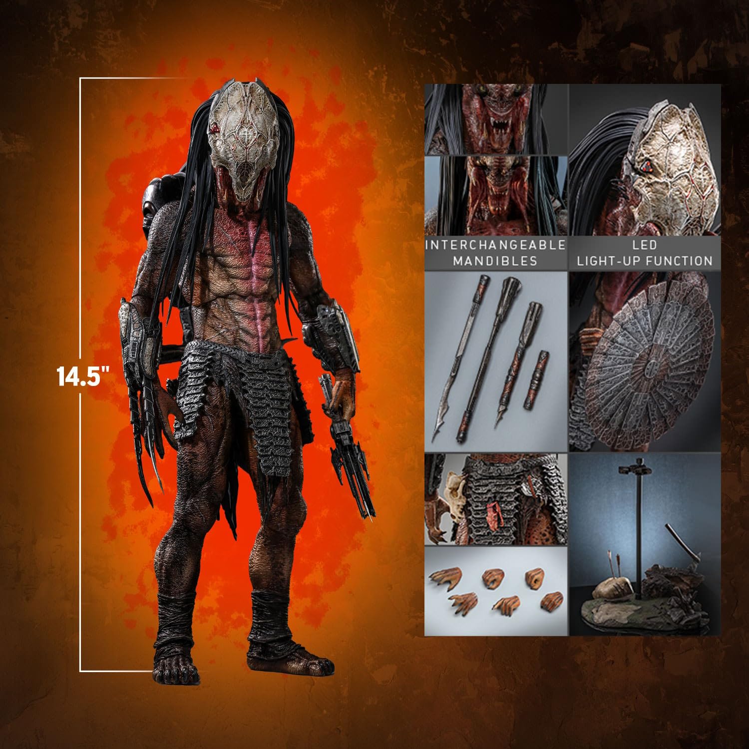 Hot Toys Predator Feral Predator Sixth Scale Collectible Figure
