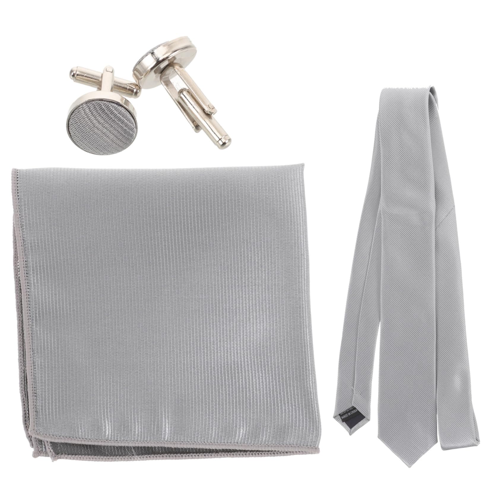 LIFKOME Bolsillo Del Pañuelo Corbata De Hombre Para Marido Corbata Brazalete De Rubor Correa De Amarre Lazos Negros Tachuelas Para Hombres Collar Cuello Metal Grey