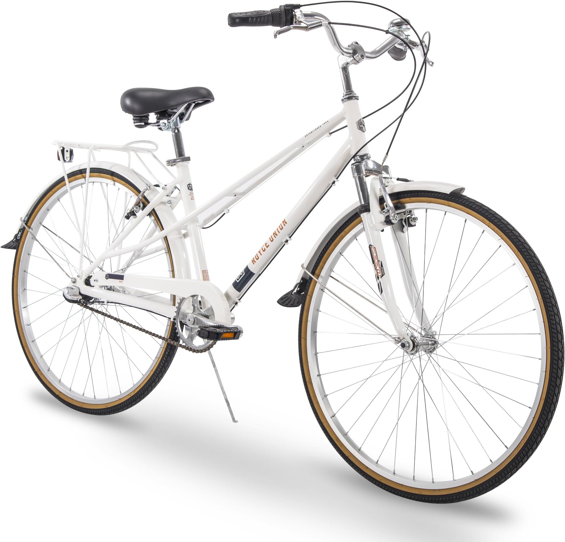 Royce Union 700c RMX Womens 3-Speed Commuter Bike, Aluminum Frame, White