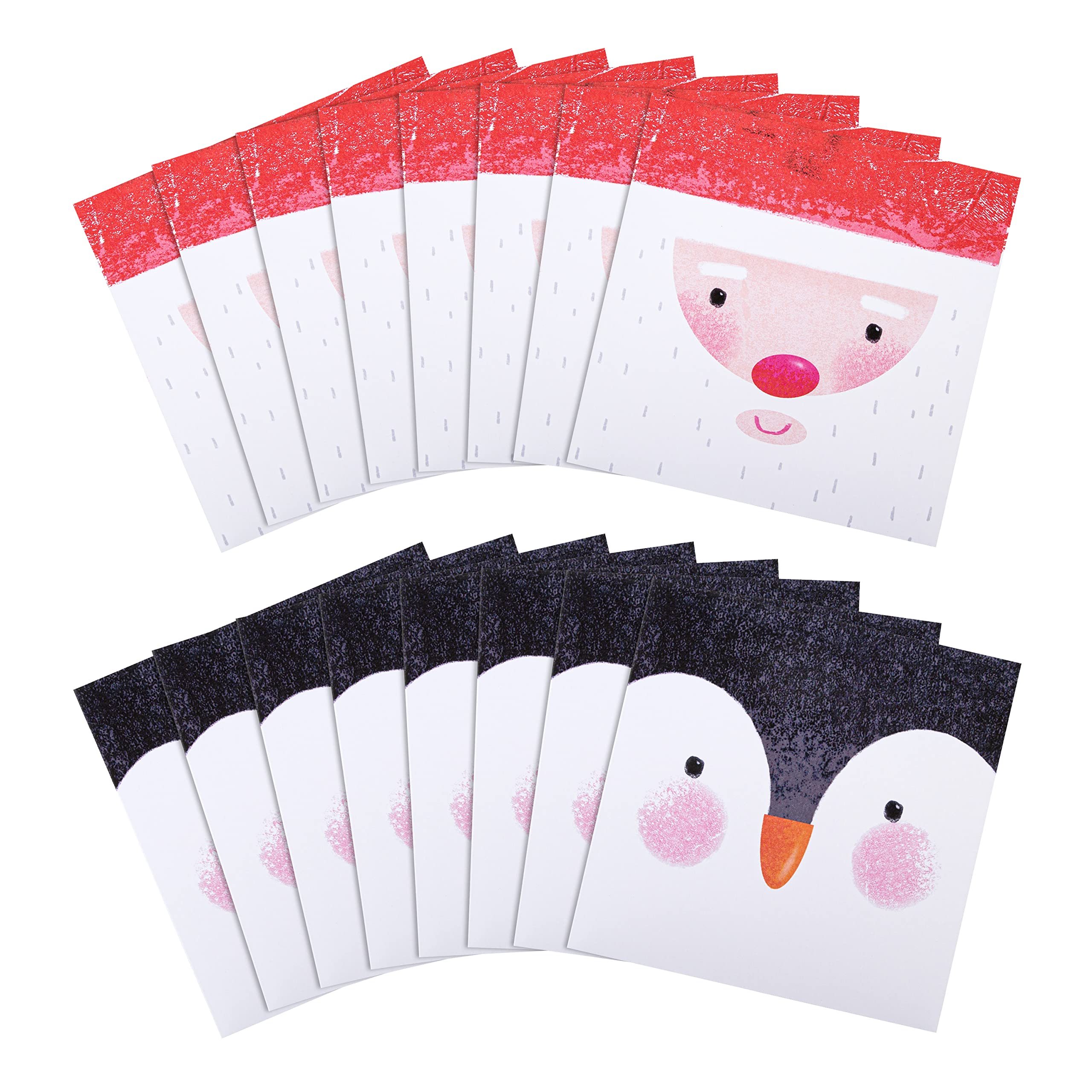 Hallmark Charity Christmas Cards, Cute Santa and Penguin Designs, Pack of 16, 25572296, Santa and Penguin Card Pack - Image 2