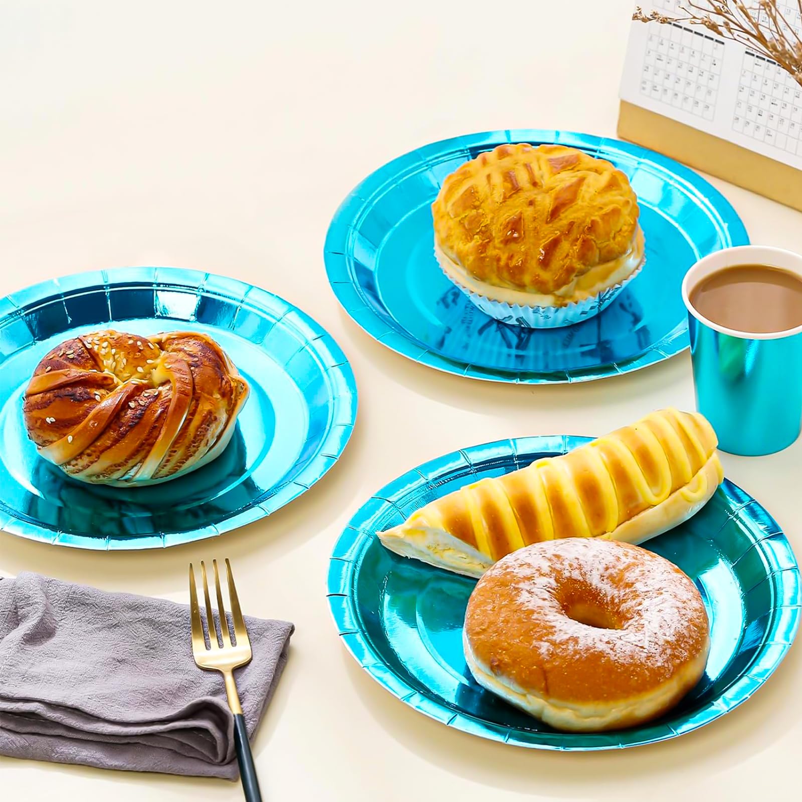 Disposable Cups 310PCS Gold Paper Party Supplies Disposable