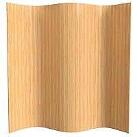 Vista 57 de Red Lantern Pantalla de onda de bambú corta de 4 pies - Blanco