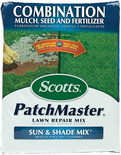 ScottsFertilizante césped 149214.75-lbs. patchmaster Sun & semillas de césped sombra (Mix, 1