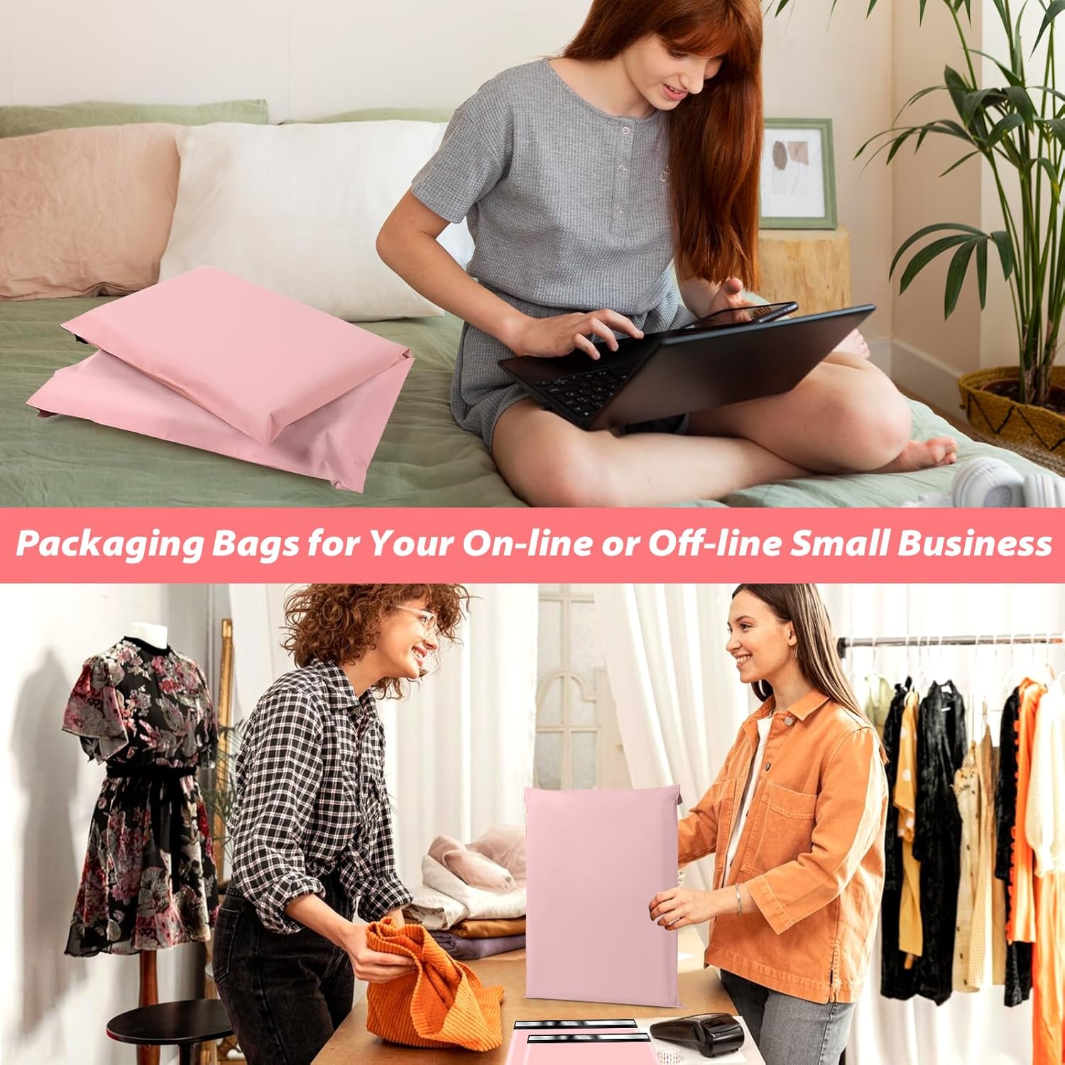 Oududianzi Extra Large Poly Mailers 19x24, 100PCS Waterproof Shipping Bags, Thick Mailers Poly Bags for Shipping, Self Seal Mailing Bags, Polymailer Packaging Bags for Small Business Suppliers