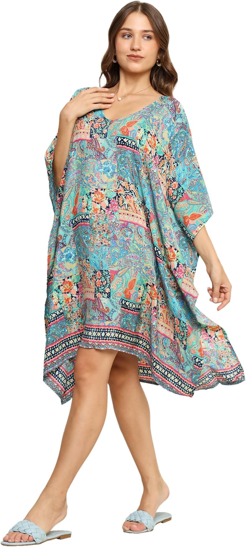 KE KanhaExports Silk Beach Kaftan Resort wear,Loungewear Pink, Christmas Gift Kaftan Luxury Silk Dressing Gown, Silk Pool Cover ups, Cruise Kaftan
